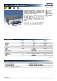 Zobrazit dokument RADWAG APP Series Uživatelský manuál